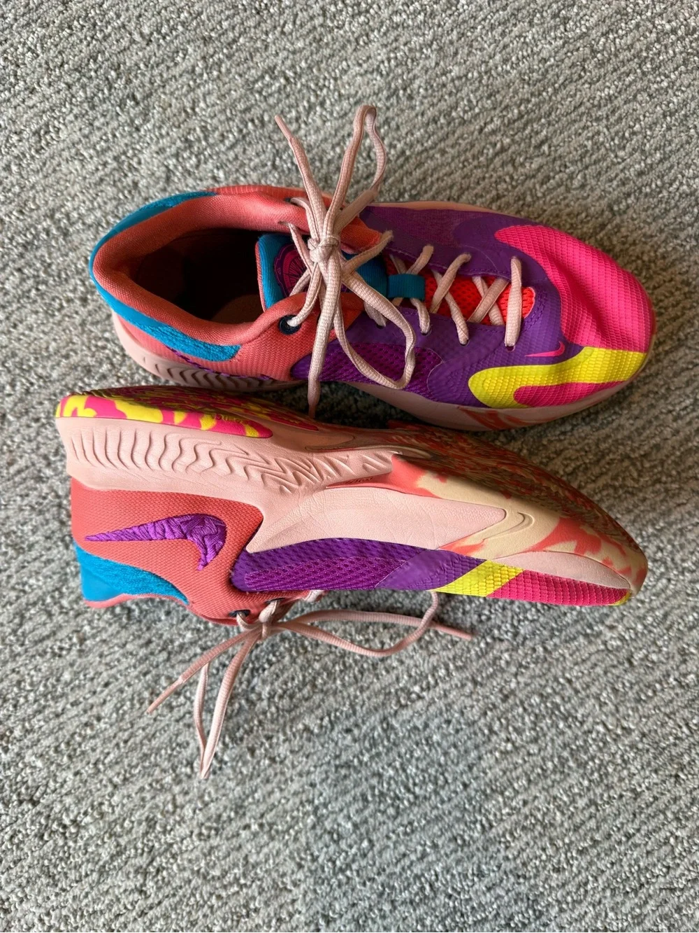 Nike Zoom Freak 4‎ Basketball Sneaker 6.5Y Pink/Purple DQ0553-500